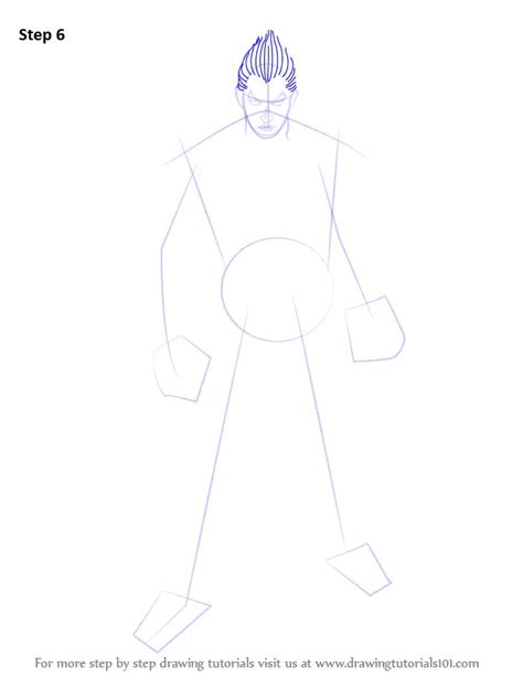 How To Draw Kazuya Mishima From Tekken Tekken Step By Step