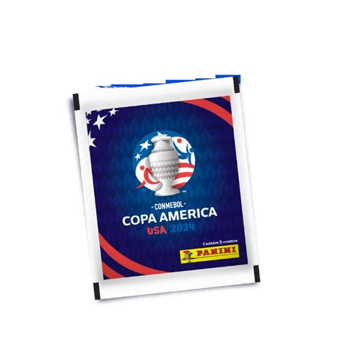 50 Figurinhas Conmebol Copa América Usa 2024 Panini 10 Envelopes