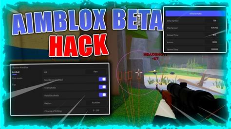 Using Cheats On Aimblox Beta In Roblox Youtube