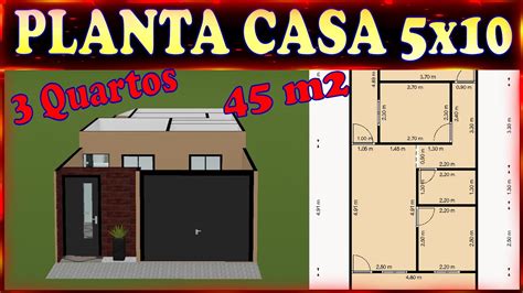 Planta Casa X Cozinha Americana E Quartos Youtube