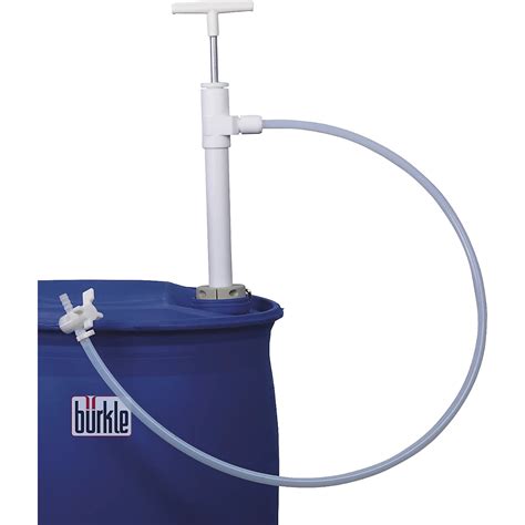 Ptfe Hand Drum Pump With Drainage Hose And Tap Kaiserkraft