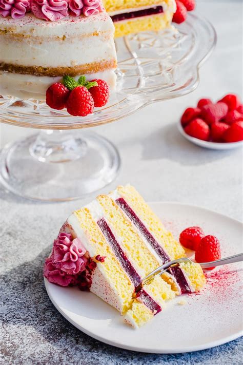 Raspberry Layer Cake With Cream Cheese Frosting Sweet Savory