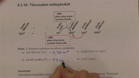 9 2 10 Tilavuuden mittayksiköt YouTube