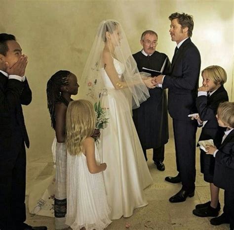 The Most Iconic Celebrity Wedding Dresses Of All Time Angelina Jolie