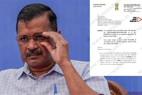 Arvind Kejriwal Decries ED Summons As Motivated Vexatious THE NEW