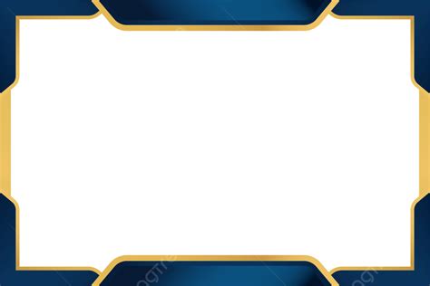 Certificate Border Frame With Blue And Gold Color Vector Certificate