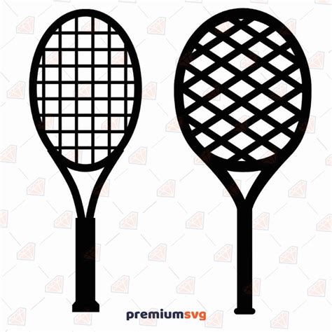 Tennis Racket Svg Cut File Tennis Racket Clipart Premiumsvg