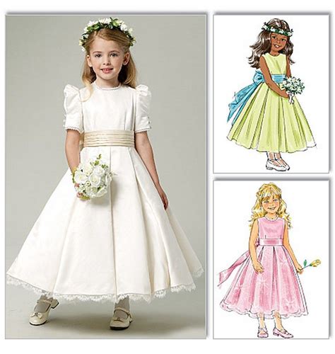 Butterick 5705 Flower Girl Dress Pattern Fancy Flower Girl Dresses