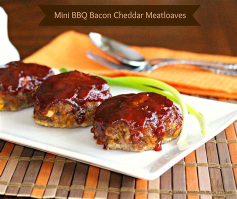 30 Minute Meals Mini BBQ Bacon Cheddar Meatloaves Beef Recipes