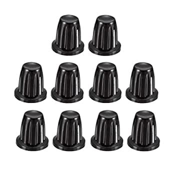 Uxcell 10Pcs Speaker Control Knob Power Amplifier Knob 15mm Dia Rotary