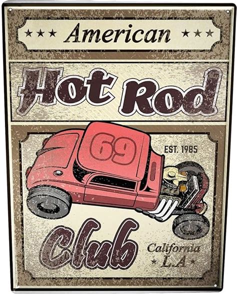 Novelty Tin Signs16x12car Hot Rod Suitable For Your