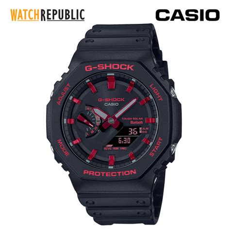 Casio G Shock Black Resin Digital Watch For Men Cga B Bnr Adr