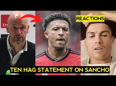 Fans Shocking Reactions To Jadon Sancho Reply To Ten Hag Quote On