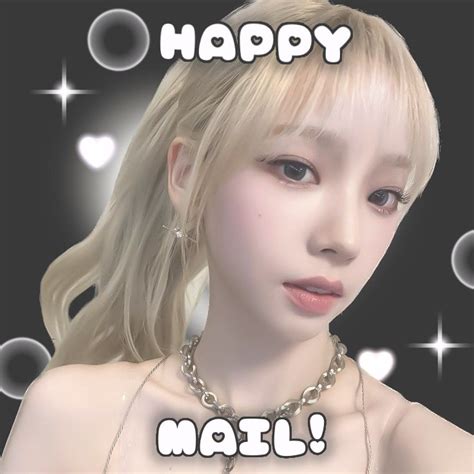 Mailing Sticker Blonde Karina Love Mail Happy Mail Stickers