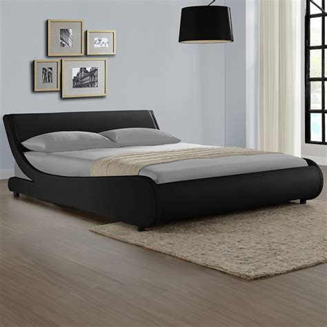 Home Detail Galactic King Size Black Faux Leather Bed Frame Wilko