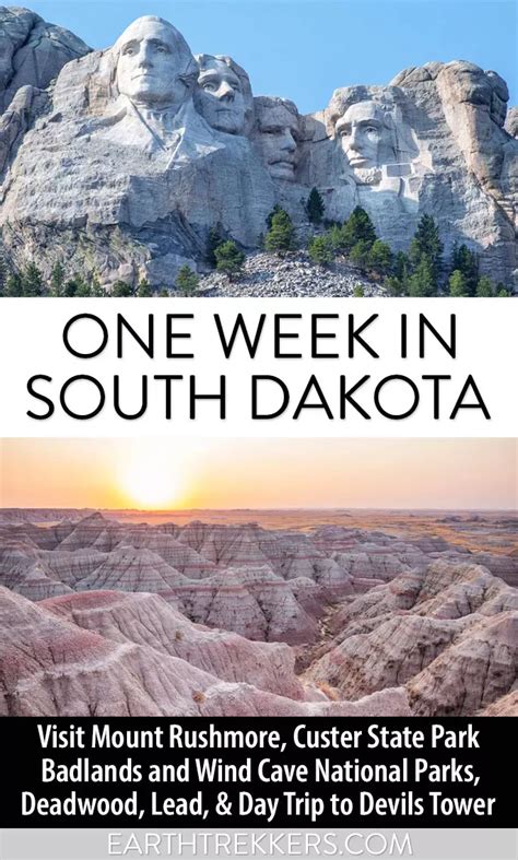 One Week In South Dakota Itinerary Black Hills The Badlands South