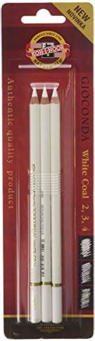 Crayon De Charbon De Bois Blanc Crayon Blanc Dessin Fusain Blanc