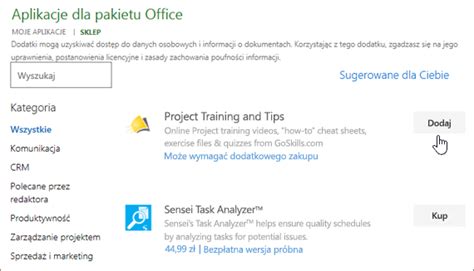 Pobieranie Dodatku Pakietu Office Dla Programu Project Pomoc