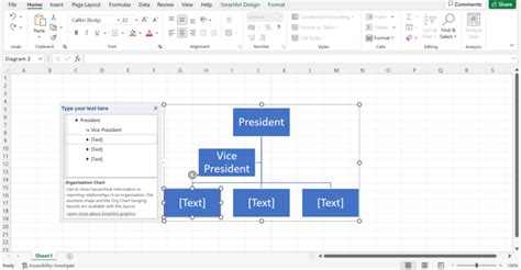 How To Use SmartArt Hierarchy In Excel Sheetaki