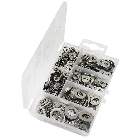 660 Pcs Set M3 M4 M5 M6 M8 M10 Washer Spacers Stainless Steel Flat