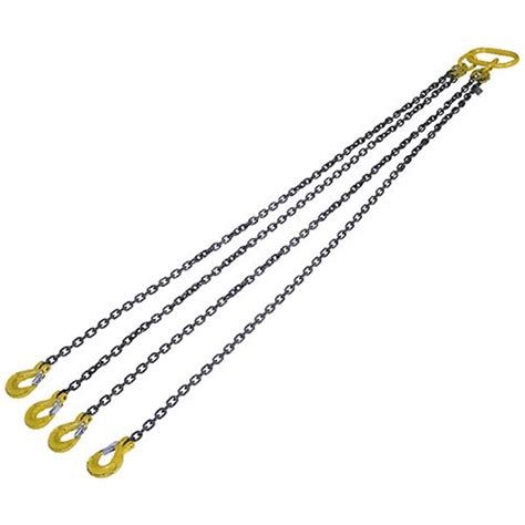 4 Legged Chain Sling 10ft Long 50 Tonne Capacity Using All 4 Legs