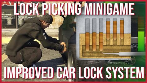 Lock Picking Minigame With Improved Car Locking System Fivem