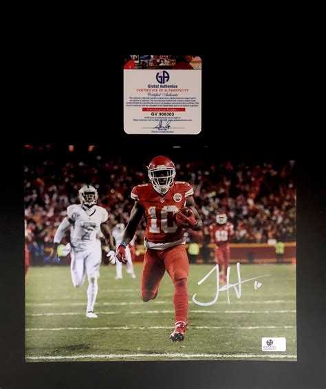 Tyreek Hill Kansas City Chiefs Autographed 8x10 Running Photograph