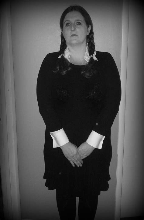 Homemade Wednesday Addams Costume