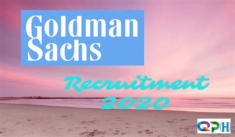 Goldman Sachs Recruitment Hiring Payments Platform Software