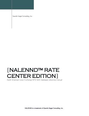 Npa Nxx Database - Fill Online, Printable, Fillable, Blank | pdfFiller