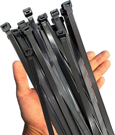 Amazon Lb Zip Ties Heavy Duty Inch Pcs Large Black Cable