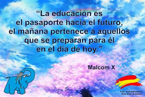 Frase de Malcom X sobre La Educación