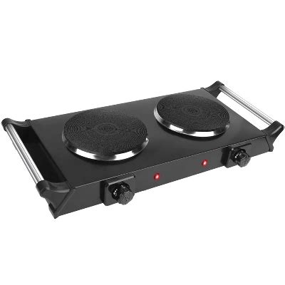 Imountek W Electric Dual Burner Portable Coil Hot Plate Stove With Temp Settings