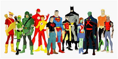 Young Justice League Characters, HD Png Download , Transparent Png ...