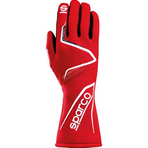 Race Gloves Sparco Land With Fia Inside Stitching Red Races