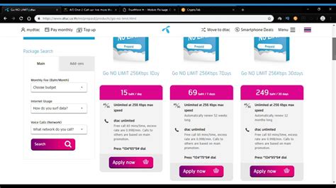 Thailand Mobile Prepaid Internet Plans Comparison Dtac Vs Ais Vs True