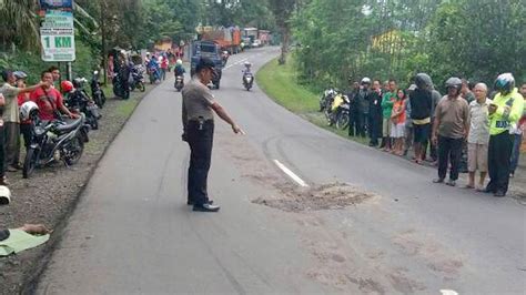 Salip Truk Pengendara Motor Tewas Terlindas Di Jalur Ajibarang Pekuncen