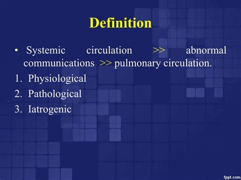 Shunt Quantification And Reversibility Ppt