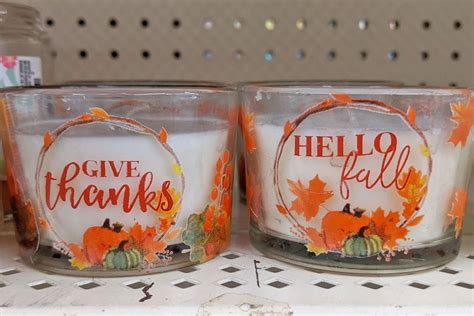 Fall Candles & Candle Holders Just $1 at Dollar Tree