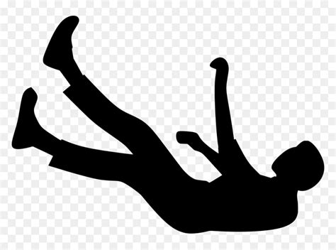 Silhouette Png Man Falling Png Transparent Png Vhv