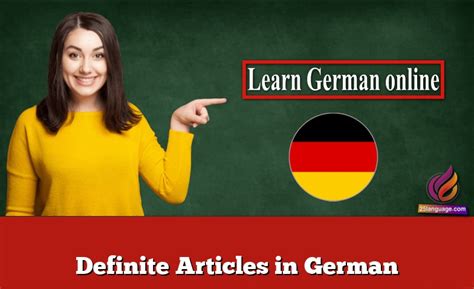 Definite Articles In German