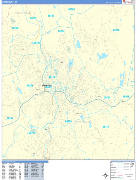 Waterbury Ct Zip Code Map