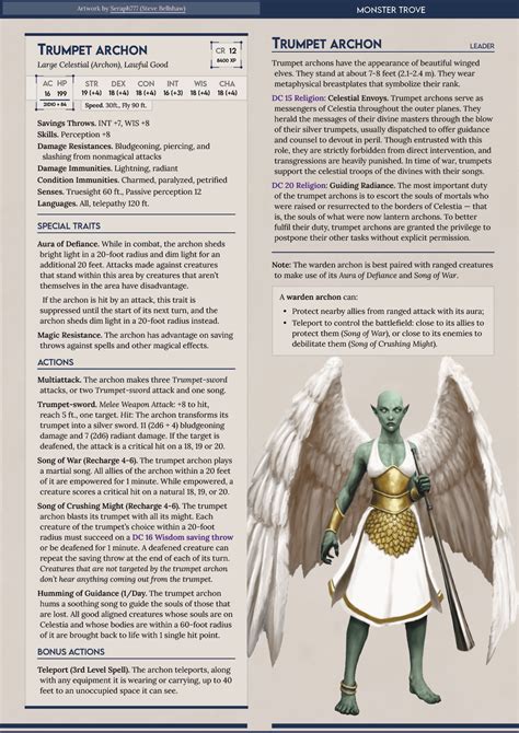 Archons 6 Celestials From Previous Editions Reworked For Dandd 5e With