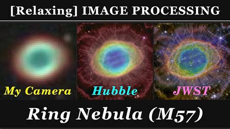 Comparing Ring Nebula M57 Images Hubble Hst Jame Webb Jwst And