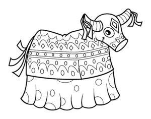 Boi Da Cara Preta Para Colorir E Imprimir - 25+ Desenhos do Boi da Cara Preta para Imprimir e Colorir