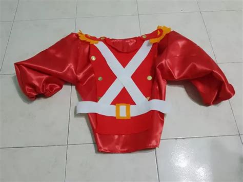 Blusa Raso Rojo Con Pechera Soldado Realista Disfraz Patrio Mercadolibre