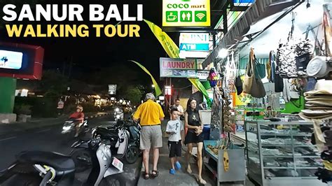 Night Walking At Sanur Bali Danau Tamblingan Main Street Bali Today