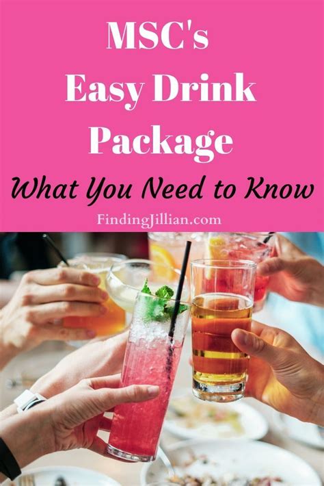 Msc Cruise Easy Drink Package What You Need To Know Before Your Cruise