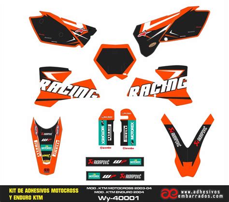 Kit D Co Ktm Enduro Cross Racing Adhesivosembarrados