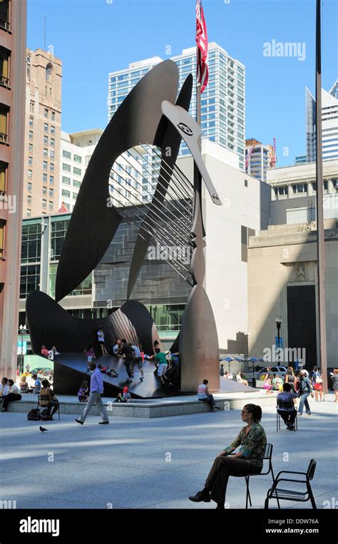 Chicago S Picasso Statue At Daley Plaza Chicago Stock Photo Alamy